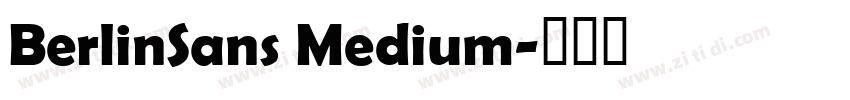 BerlinSans Medium字体转换